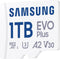 Samsung EVO Plus - Micro SD Kaart - Inclusief SD Adapter - 160 MB/s - 1TB