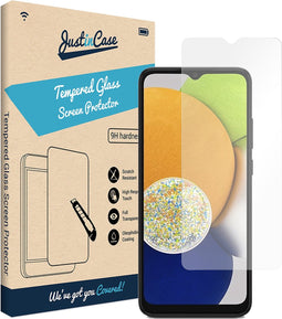 Samsung Galaxy A04 screenprotector - Gehard glas - Transparant - Just in Case