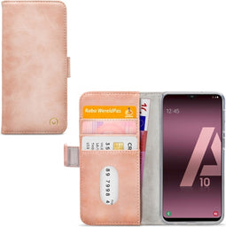 Samsung Galaxy A10 Hoesje - Mobilize - Elite Gelly Serie - Kunstlederen Bookcase - Soft Pink - Hoesje Geschikt Voor Samsung Galaxy A10