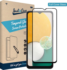 Samsung Galaxy A13 screenprotector - Full Cover - Gehard glas - Transparant - Just in Case