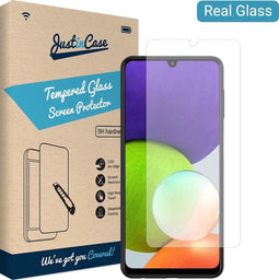 Samsung Galaxy A22 4G Screenprotector - Gehard glas - Transparant - Just in Case