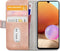Samsung Galaxy A32 4G Bookcase hoesje - Mobilize - Effen Roze - Kunstleer