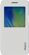 Samsung Galaxy A5 (2015) Hoesje - Rock - Uni Side Serie - Hard Kunststof Bookcase - Wit - Hoesje Geschikt Voor Samsung Galaxy A5 (2015)
