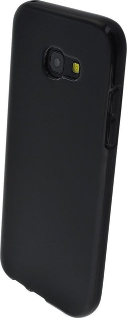 Samsung Galaxy A5 (2017) hoesje - Schokabsorberend TPU - Grip Coating - Zwart - Mobiparts