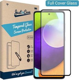 Samsung Galaxy A52 screenprotector - Full Cover - Zwart - Just in Case