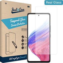 Samsung Galaxy A53 screenprotector - Gehard glas - Transparant - Just in Case