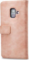 Samsung Galaxy A6 (2018) Hoesje - Mobilize - Elite Gelly Serie - Kunstlederen Bookcase - Soft Pink - Hoesje Geschikt Voor Samsung Galaxy A6 (2018)