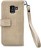 Samsung Galaxy A6 (2018) Hoesje - Mobilize - Gelly Zipper Serie - Kunstlederen Bookcase / 2in1 Case - Latte - Hoesje Geschikt Voor Samsung Galaxy A6 (2018)