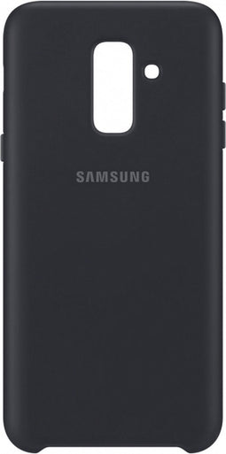 Samsung Galaxy A6+ (2018) Hoesje - Samsung - Dual Layer Serie - Hard Kunststof Backcover - Zwart - Hoesje Geschikt Voor Samsung Galaxy A6+ (2018)