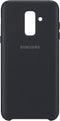 Samsung Galaxy A6+ (2018) Hoesje - Samsung - Dual Layer Serie - Hard Kunststof Backcover - Zwart - Hoesje Geschikt Voor Samsung Galaxy A6+ (2018)