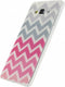 Samsung Galaxy A7 (2015) Hoesje - Xccess - Serie - TPU Backcover - Pink / Gray - Hoesje Geschikt Voor Samsung Galaxy A7 (2015)