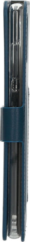 Samsung Galaxy A71 Hoesje - Premium Wallet/Boekhoesje - Eco Leer - Magneet Sluiting - Opberg vakken - Blauw - Mobiparts