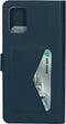 Samsung Galaxy A71 Hoesje - Premium Wallet/Boekhoesje - Eco Leer - Magneet Sluiting - Opberg vakken - Blauw - Mobiparts