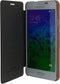 Samsung Galaxy Alpha Hoesje - Rock - Uni Side Serie - Kunstlederen Bookcase - Goud - Hoesje Geschikt Voor Samsung Galaxy Alpha