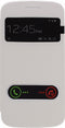 Samsung Galaxy Core Hoesje - Mobilize - S-View Serie - Hard Kunststof Bookcase - Wit - Hoesje Geschikt Voor Samsung Galaxy Core
