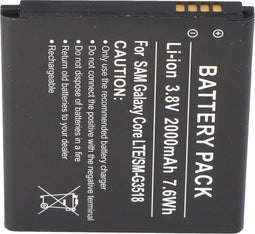 Samsung Galaxy Core LTE Li-Ion-batterij als vervangende batterij van AccuCell
