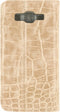 Samsung Galaxy Grand Prime Hoesje - Mobilize - Premium Serie - Kunstlederen Bookcase - Alligator Peanut Brown - Hoesje Geschikt Voor Samsung Galaxy Grand Prime