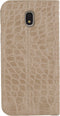 Samsung Galaxy J5 (2017) Hoesje - Mobilize - Premium Gelly Serie - Kunstlederen Bookcase - Alligator Peanut Brown - Hoesje Geschikt Voor Samsung Galaxy J5 (2017)