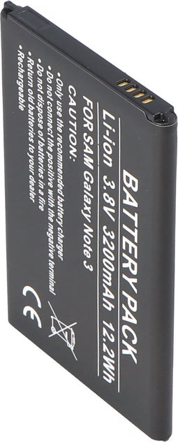 Samsung Galaxy Note 3, Galaxy Note III, B800BE, B800BU vervangende batterij 3200mAh
