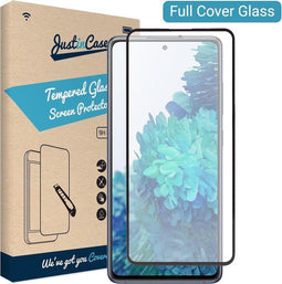 Samsung Galaxy S20 FE screenprotector - Full Cover - Tempered Glass - Just in Case - Zwart