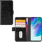 Samsung Galaxy S21 FE Hoesje - Mobilize - Elite Gelly Serie - Kunstlederen Bookcase - Zwart - Hoesje Geschikt Voor Samsung Galaxy S21 FE