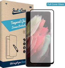 Samsung Galaxy S22 Screenprotector - Full Cover - Gehard glas - Transparant - Just in Case