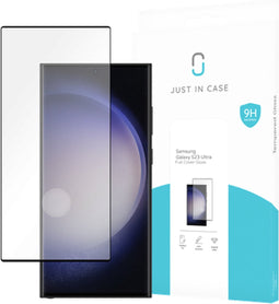 Samsung Galaxy S23 Ultra Full Cover Tempered Glass - Screenprotector - Black