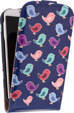 Samsung Galaxy S4 Hoesje - Mobilize - Ultra Slim Serie - Kunstlederen Flipcase - Birdy - Hoesje Geschikt Voor Samsung Galaxy S4