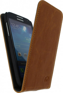 Samsung Galaxy S4 Mini Hoesje - Mobilize - Premium Magnet Serie - Kunstlederen Flipcase - Bruin - Hoesje Geschikt Voor Samsung Galaxy S4 Mini