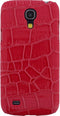 Samsung Galaxy S4 Mini Hoesje - Xccess - Croco Serie - Hard Kunststof Backcover - Roze - Hoesje Geschikt Voor Samsung Galaxy S4 Mini