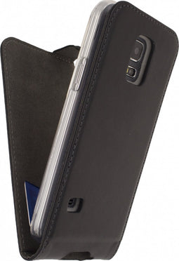 Samsung Galaxy S5 Mini Hoesje - Mobilize - Gelly Classic Serie - Kunstlederen Flipcase - Zwart - Hoesje Geschikt Voor Samsung Galaxy S5 Mini