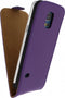 Samsung Galaxy S5 Mini Hoesje - Mobilize - Ultra Slim Serie - Kunstlederen Flipcase - Paars - Hoesje Geschikt Voor Samsung Galaxy S5 Mini