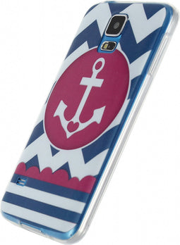 Samsung Galaxy S5 Plus Hoesje - Xccess - Design Serie - TPU Backcover - Anchor - Hoesje Geschikt Voor Samsung Galaxy S5 Plus