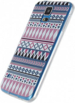 Samsung Galaxy S5 Plus Hoesje - Xccess - Serie - TPU Backcover - Hipster Pink - Hoesje Geschikt Voor Samsung Galaxy S5 Plus