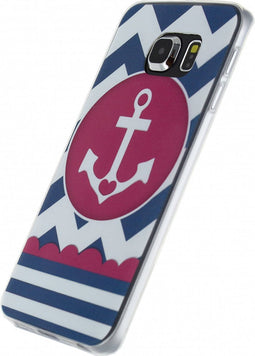 Samsung Galaxy S6 Edge Hoesje - Xccess - Design Serie - TPU Backcover - Anchor - Hoesje Geschikt Voor Samsung Galaxy S6 Edge