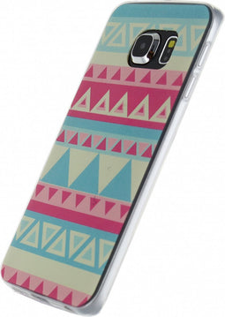 Samsung Galaxy S6 Edge Hoesje - Xccess - Serie - TPU Backcover - Tribal Stripe - Hoesje Geschikt Voor Samsung Galaxy S6 Edge