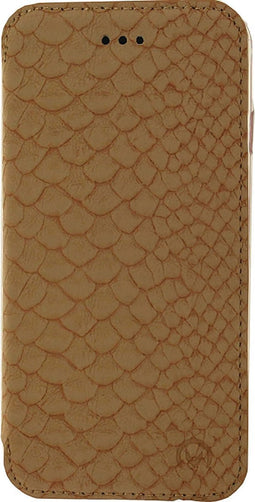 Samsung Galaxy S6 Hoesje - Mobilize - Gelly Booklet Slim Serie - Kunstlederen Bookcase - Rose Gold Snake - Hoesje Geschikt Voor Samsung Galaxy S6