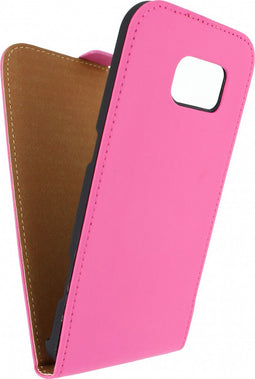 Samsung Galaxy S6 Hoesje - Mobilize - Ultra Slim Serie - Kunstlederen Flipcase - Roze - Hoesje Geschikt Voor Samsung Galaxy S6