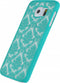 Samsung Galaxy S6 Hoesje - Xccess - Barock Serie - Hard Kunststof Backcover - Turquoise - Hoesje Geschikt Voor Samsung Galaxy S6