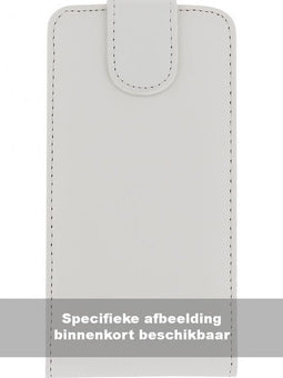 Samsung Galaxy S6 Hoesje - Xccess - Serie - Kunstlederen Flipcase - Wit - Hoesje Geschikt Voor Samsung Galaxy S6