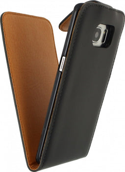 Samsung Galaxy S7 Edge Hoesje - Xccess - Serie - Kunstlederen Flipcase - Zwart - Hoesje Geschikt Voor Samsung Galaxy S7 Edge