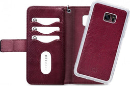 Samsung Galaxy S7 Hoesje - Mobilize - Gelly Zipper Serie - Kunstlederen Bookcase / 2in1 Case - Bordeaux - Hoesje Geschikt Voor Samsung Galaxy S7