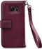 Samsung Galaxy S7 Hoesje - Mobilize - Gelly Zipper Serie - Kunstlederen Bookcase / 2in1 Case - Bordeaux - Hoesje Geschikt Voor Samsung Galaxy S7