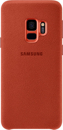 Samsung Galaxy S9 Hoesje - Samsung - Alcantara Serie - Alcantara Backcover - Rood - Hoesje Geschikt Voor Samsung Galaxy S9