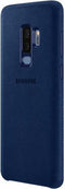Samsung Galaxy S9 Plus Hoesje - Samsung - Alcantara Serie - Kunstlederen Backcover - Blauw - Hoesje Geschikt Voor Samsung Galaxy S9 Plus