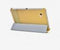Samsung Galaxy Tab 2 7.0 Hoes - Rock - Texture Serie - Kunstlederen Bookcase - Geel - Hoes Geschikt Voor Samsung Galaxy Tab 2 7.0