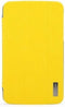 Samsung Galaxy Tab 3 7.0 Hoes - Rock - Chic Serie - Hard Kunststof Bookcase - Geel - Hoes Geschikt Voor Samsung Galaxy Tab 3 7.0
