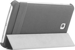 Samsung Galaxy Tab 3 7.0 Hoes - Rock - Texture Serie - Kunstlederen Bookcase - Grijs - Hoes Geschikt Voor Samsung Galaxy Tab 3 7.0
