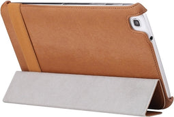 Samsung Galaxy Tab 3 8.0 Hoes - Rock - Texture Serie - Kunstlederen Bookcase - Bruin - Hoes Geschikt Voor Samsung Galaxy Tab 3 8.0