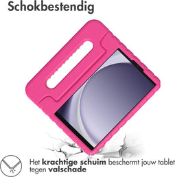 Samsung Galaxy Tab A9 Tablet Hoes Kinderen - Accezz Kidsproof Backcover met handvat b2b - Roze
